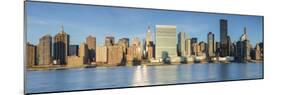 Chrysler and Un Buildings and Midtown Manhattan Skyline from Queens, New York City, New York, USA-Jon Arnold-Mounted Photographic Print