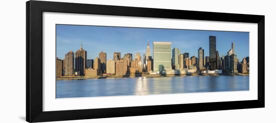 Chrysler and Un Buildings and Midtown Manhattan Skyline from Queens, New York City, New York, USA-Jon Arnold-Framed Photographic Print