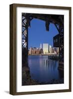 Chrysler and Un Buildings and Midtown Manhattan Skyline from Queens, New York City, New York, USA-Jon Arnold-Framed Photographic Print