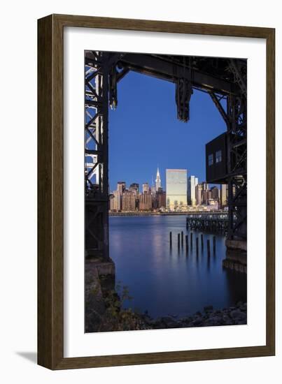 Chrysler and Un Buildings and Midtown Manhattan Skyline from Queens, New York City, New York, USA-Jon Arnold-Framed Photographic Print