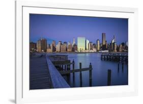 Chrysler and Un Buildings and Midtown Manhattan Skyline from Queens, New York City, New York, USA-Jon Arnold-Framed Photographic Print