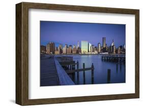 Chrysler and Un Buildings and Midtown Manhattan Skyline from Queens, New York City, New York, USA-Jon Arnold-Framed Photographic Print