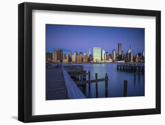 Chrysler and Un Buildings and Midtown Manhattan Skyline from Queens, New York City, New York, USA-Jon Arnold-Framed Photographic Print