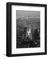 Chrysler at Night-Chris Bliss-Framed Art Print