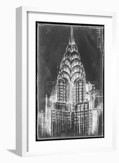 Chrysler Blueprint-Ethan Harper-Framed Art Print