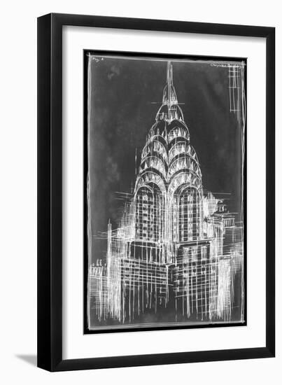 Chrysler Blueprint-Ethan Harper-Framed Art Print
