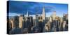 Chrysler Building and Empire State Building, Midtown Manhattan, New York City, New York, USA-Jon Arnold-Stretched Canvas