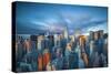 Chrysler Building and Empire State Building, Midtown Manhattan, New York City, New York, USA-Jon Arnold-Stretched Canvas