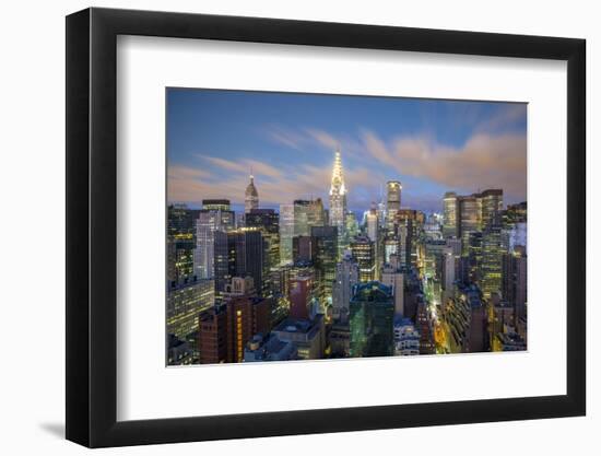 Chrysler Building and Empire State Building, Midtown Manhattan, New York City, New York, USA-Jon Arnold-Framed Photographic Print