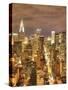 Chrysler Building and Midtown Manhattan Skyline, New York City, USA-Jon Arnold-Stretched Canvas