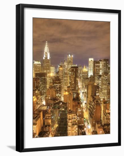 Chrysler Building and Midtown Manhattan Skyline, New York City, USA-Jon Arnold-Framed Photographic Print