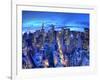 Chrysler Building and Midtown Manhattan Skyline, New York City, USA-Jon Arnold-Framed Premium Photographic Print