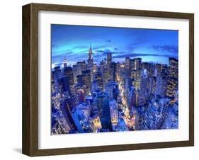 Chrysler Building and Midtown Manhattan Skyline, New York City, USA-Jon Arnold-Framed Photographic Print