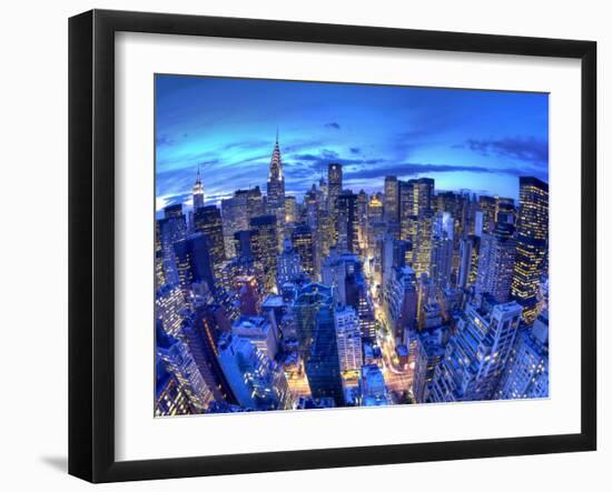 Chrysler Building and Midtown Manhattan Skyline, New York City, USA-Jon Arnold-Framed Photographic Print