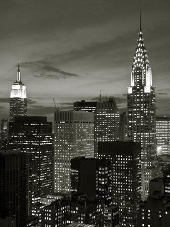 'Chrysler Building and Midtown Manhattan Skyline, New York City, USA ...