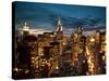 Chrysler Building and Midtown Manhattan Skyline, New York City, USA-Jon Arnold-Stretched Canvas