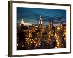 Chrysler Building and Midtown Manhattan Skyline, New York City, USA-Jon Arnold-Framed Photographic Print