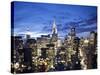 Chrysler Building and Midtown Manhattan Skyline, New York City, USA-Jon Arnold-Stretched Canvas