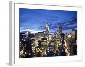 Chrysler Building and Midtown Manhattan Skyline, New York City, USA-Jon Arnold-Framed Photographic Print