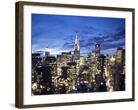 Chrysler Building and Midtown Manhattan Skyline, New York City, USA-Jon Arnold-Framed Photographic Print