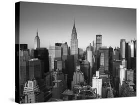 Chrysler Building and Midtown Manhattan Skyline, New York City, USA-Jon Arnold-Stretched Canvas