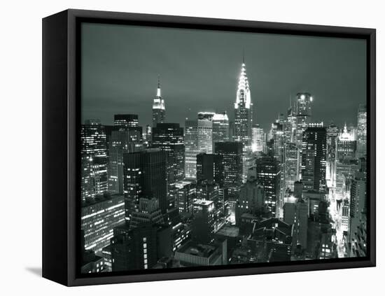 Chrysler Building and Midtown Manhattan Skyline, New York City, USA-Jon Arnold-Framed Stretched Canvas