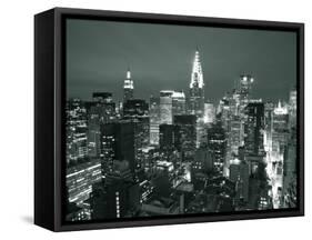 Chrysler Building and Midtown Manhattan Skyline, New York City, USA-Jon Arnold-Framed Stretched Canvas