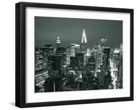 Chrysler Building and Midtown Manhattan Skyline, New York City, USA-Jon Arnold-Framed Photographic Print