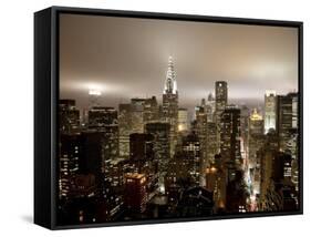 Chrysler Building and Midtown Manhattan Skyline, New York City, USA-Jon Arnold-Framed Stretched Canvas