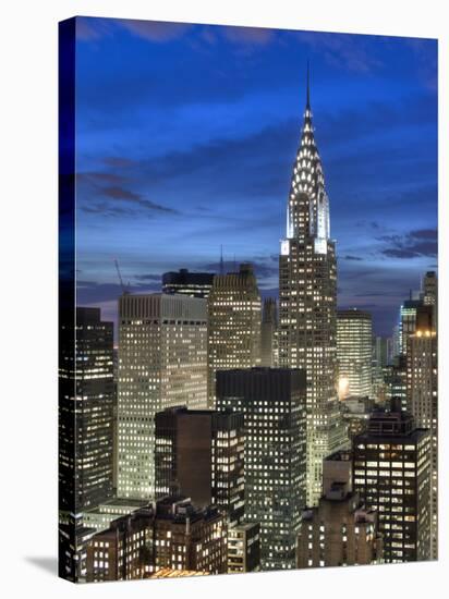 Chrysler Building and Midtown Manhattan Skyline, New York City, USA-Jon Arnold-Stretched Canvas