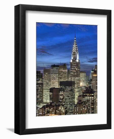 Chrysler Building and Midtown Manhattan Skyline, New York City, USA-Jon Arnold-Framed Photographic Print