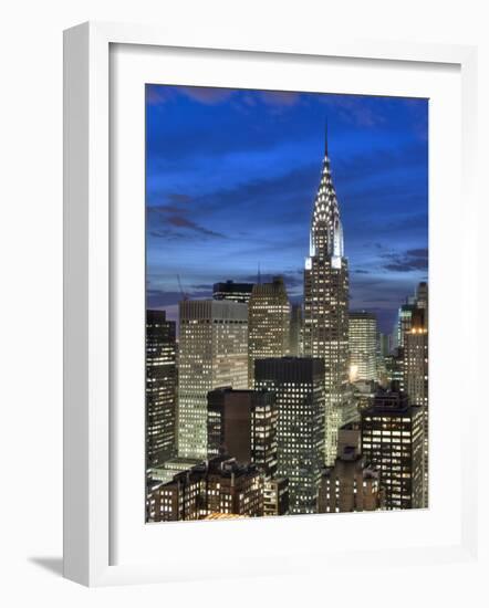 Chrysler Building and Midtown Manhattan Skyline, New York City, USA-Jon Arnold-Framed Photographic Print