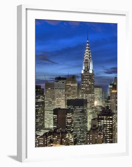 Chrysler Building and Midtown Manhattan Skyline, New York City, USA-Jon Arnold-Framed Photographic Print