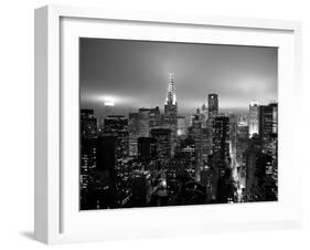 Chrysler Building and Midtown Manhattan Skyline, New York City, USA-Jon Arnold-Framed Photographic Print