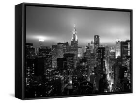 Chrysler Building and Midtown Manhattan Skyline, New York City, USA-Jon Arnold-Framed Stretched Canvas