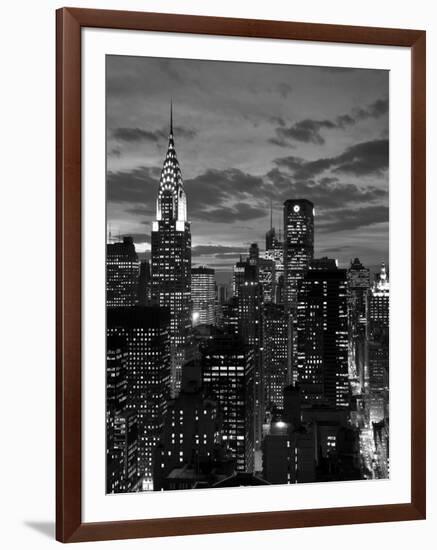 Chrysler Building and Midtown Manhattan Skyline, New York City, USA-Jon Arnold-Framed Photographic Print