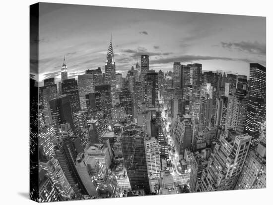 Chrysler Building and Midtown Manhattan Skyline, New York City, USA-Jon Arnold-Stretched Canvas