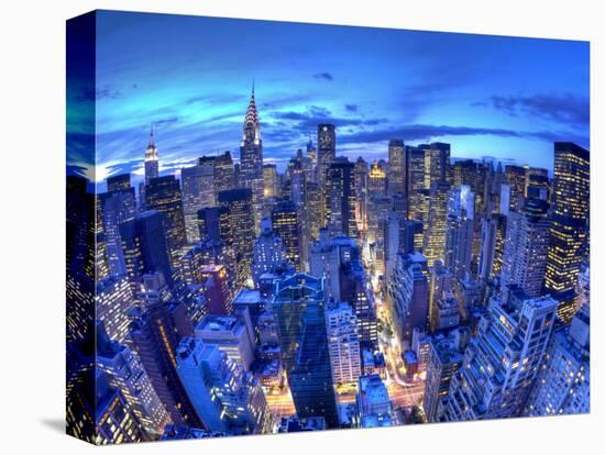 Chrysler Building and Midtown Manhattan Skyline, New York City, USA-Jon Arnold-Stretched Canvas