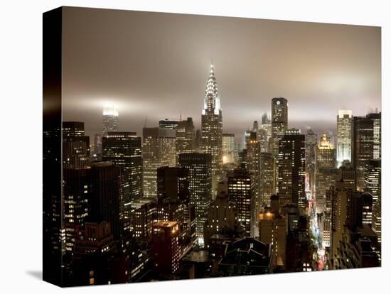 Chrysler Building and Midtown Manhattan Skyline, New York City, USA-Jon Arnold-Stretched Canvas