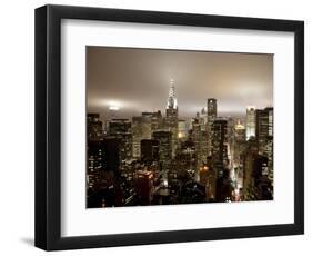 Chrysler Building and Midtown Manhattan Skyline, New York City, USA-Jon Arnold-Framed Photographic Print