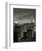 Chrysler Building and Midtown Manhattan Skyline, New York City, USA-Jon Arnold-Framed Photographic Print