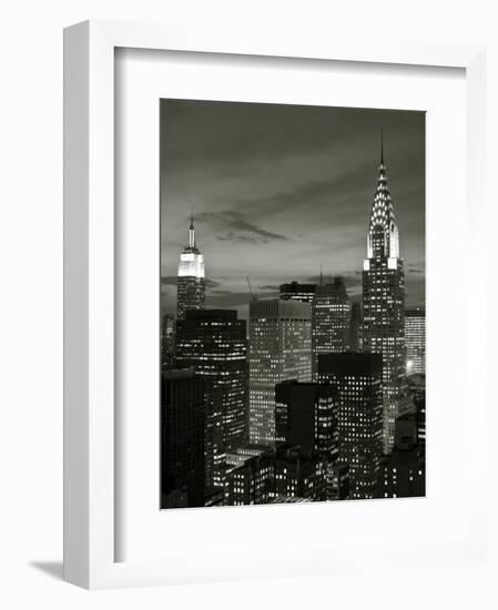 Chrysler Building and Midtown Manhattan Skyline, New York City, USA-Jon Arnold-Framed Photographic Print