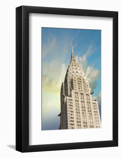 Chrysler Building Façade Spike-null-Framed Art Print