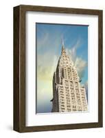 Chrysler Building Façade Spike-null-Framed Art Print