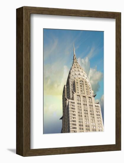 Chrysler Building Façade Spike-null-Framed Art Print