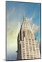 Chrysler Building Façade Spike-null-Mounted Art Print