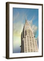 Chrysler Building Façade Spike-null-Framed Art Print