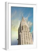 Chrysler Building Façade Spike-null-Framed Art Print