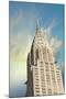 Chrysler Building Façade Spike-null-Mounted Art Print