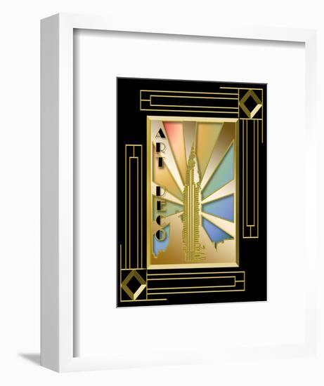 Chrysler Building Frame 3-Art Deco Designs-Framed Giclee Print